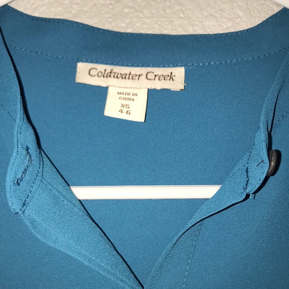 Blue and Black Blouse - Picture 2 of 4